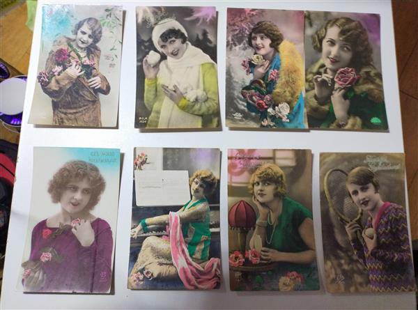 Grote foto mooie dames ansichtkaarten1910 1940 verzamelen ansichten thema