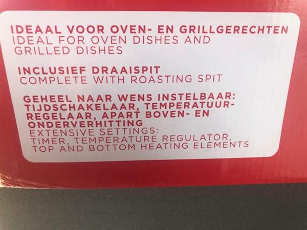 Grote foto bourgini oven classic deluxe 33liter huis en inrichting overige