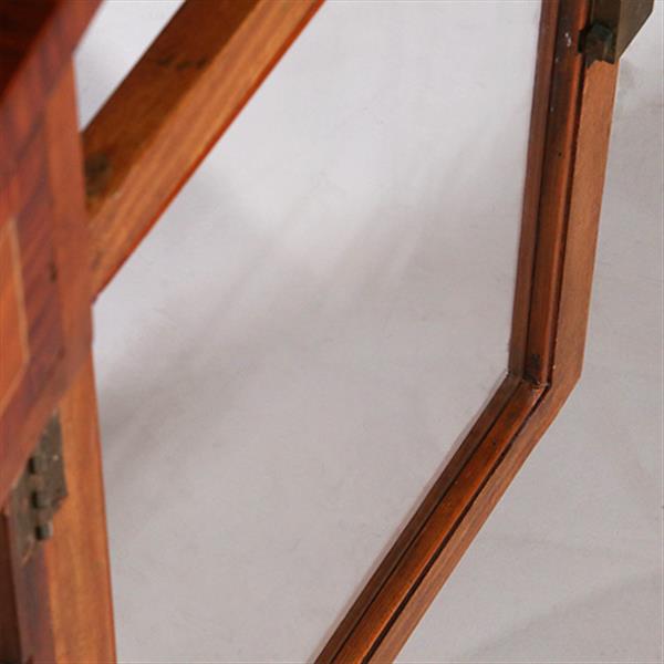 Grote foto beschilderd satijnhouten drankenkastje met verstelbare plank en opzetstuk no.330320 antiek en kunst stoelen en banken