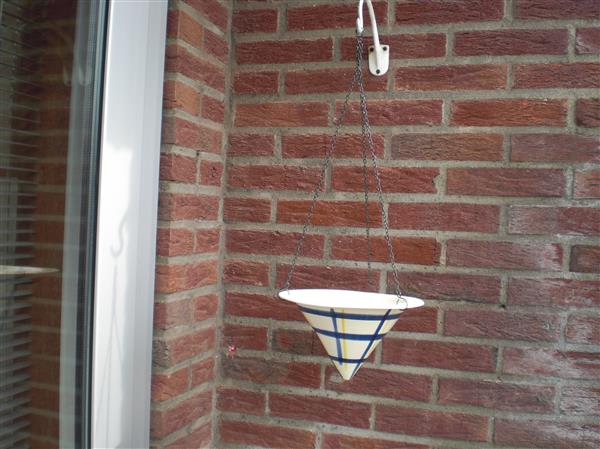 Grote foto plantenhanger keramiek vintage antiek en kunst keramiek en aardewerk
