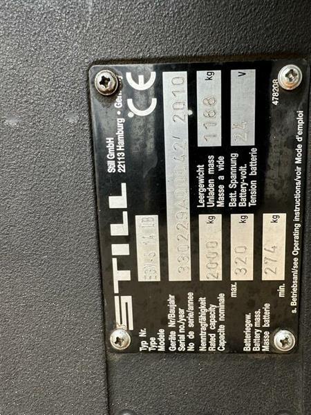 Grote foto vs 22376 elektrische triplex stapelaar still egvs14lb 4940mm initiele lift doe het zelf en verbouw hefwerktuigen