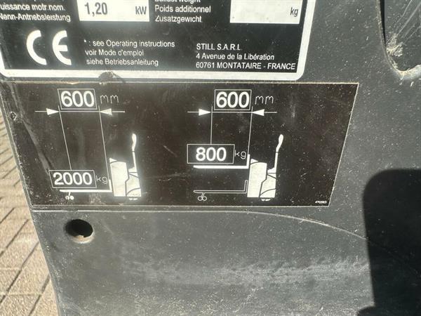 Grote foto vs 22381 elektrische hoogheffer palletwagen still 600mm doe het zelf en verbouw hefwerktuigen