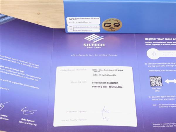 Grote foto siltech 880 network classic legend g9 highend audio rj e ethernet cable 1 5 metre new 30 off audio tv en foto onderdelen en accessoires