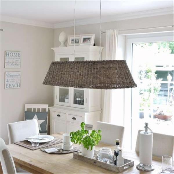 Grote foto grote rieten hanglamp huis en inrichting hanglampen