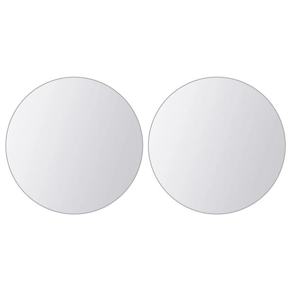 Grote foto vidaxl 16 st spiegeltegels rond glas antiek en kunst spiegels