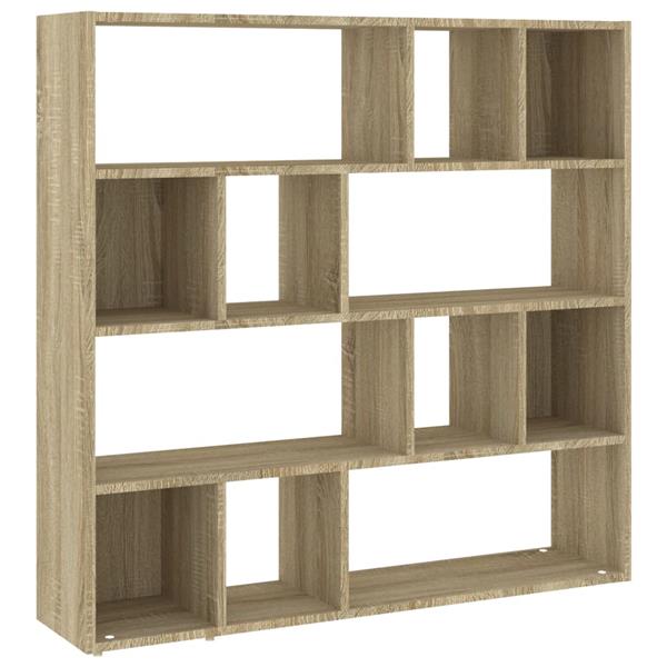 Grote foto vidaxl boekenkast kamerscherm 105x24x102 cm sonoma eikenkleurig huis en inrichting overige huis en inrichting