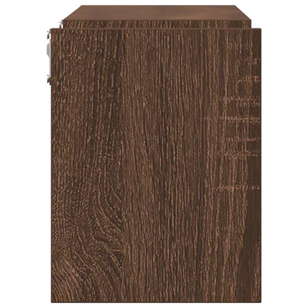 Grote foto vidaxl wandschappen 2 st 100x15x20 cm bewerkt hout bruin eikenkleur huis en inrichting woningdecoratie