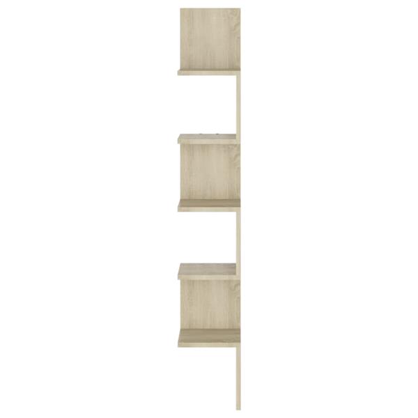 Grote foto vidaxl hoekwandschap 20x20x127 5 cm bewerkt hout sonoma eikenkleurig huis en inrichting woningdecoratie