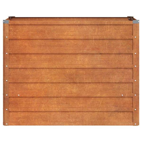 Grote foto vidaxl plantenbak verhoogd 100x40x77 cm cortenstaal roestig tuin en terras overige tuin en terras