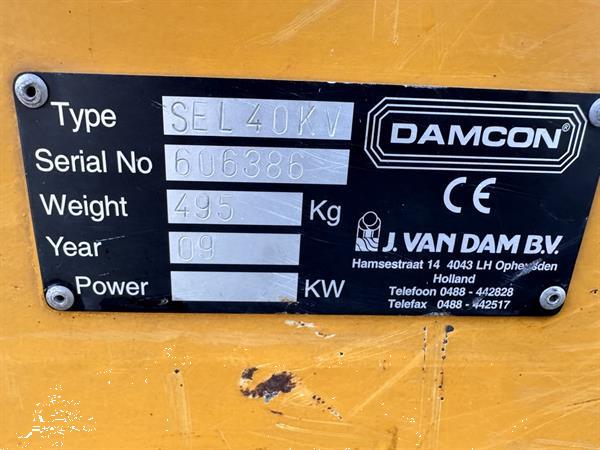 Grote foto damcon sel 40 kv struiken bomen rooimachine met 45 cm u blad agrarisch oogstmachines