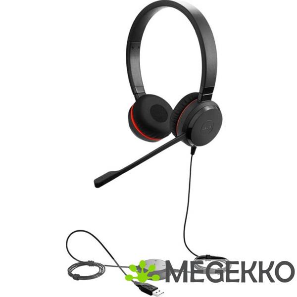 Grote foto jabra evolve 20se ms stereo bedrade headset audio tv en foto koptelefoons