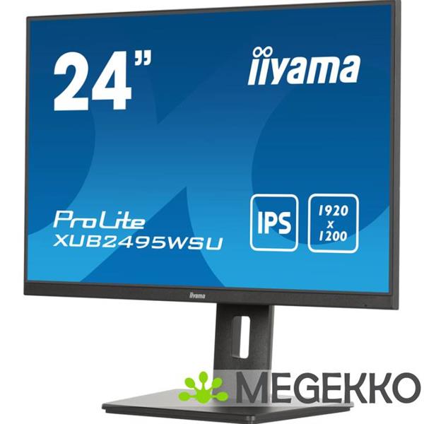 Grote foto iiyama prolite xub2495wsu b7 24 wuxga ips monitor computers en software overige computers en software