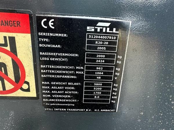 Grote foto vs 22411 elektrische duplex heftruck still r20 20 sideshift freelift agrarisch heftrucks