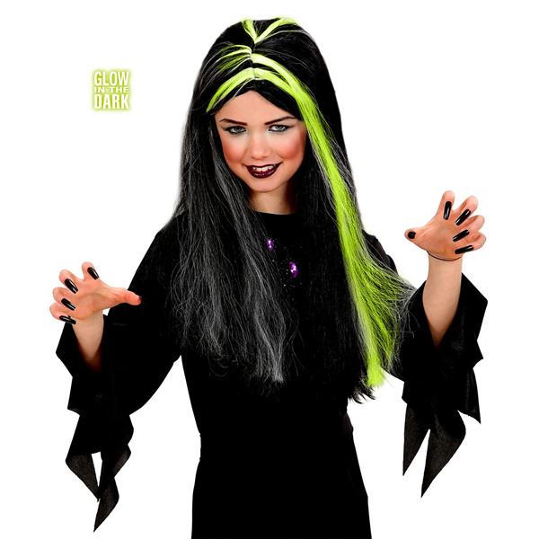 Grote foto halloween pruik kind heks verzamelen overige verzamelingen