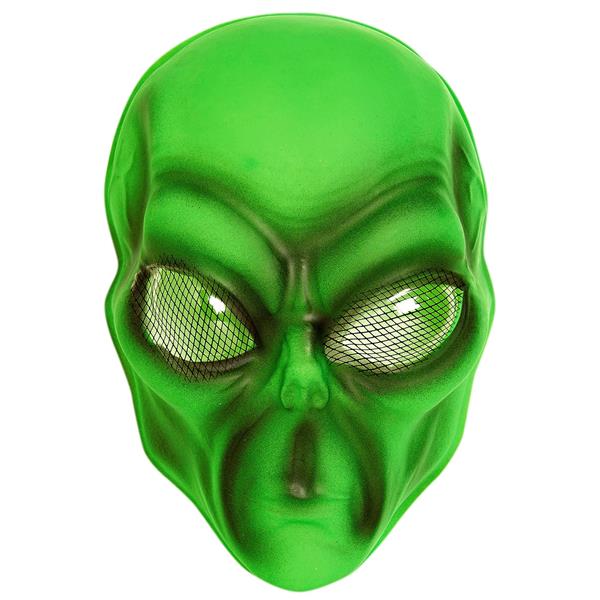 Grote foto halloween masker groen alien plastic verzamelen overige verzamelingen