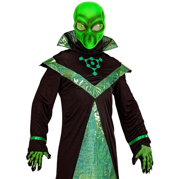 Grote foto halloween masker groen alien plastic verzamelen overige verzamelingen