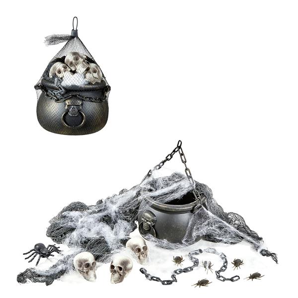 Grote foto halloween decoratie set ketel met accesoires verzamelen overige verzamelingen