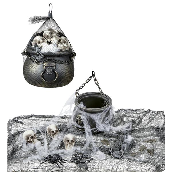 Grote foto halloween decoratie set ketel met accesoires verzamelen overige verzamelingen