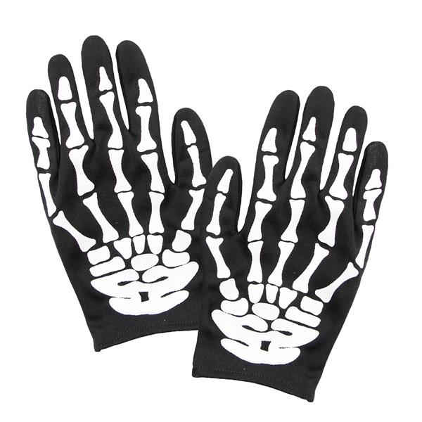 Grote foto halloween handschoenen wit zwart skelet verzamelen overige verzamelingen