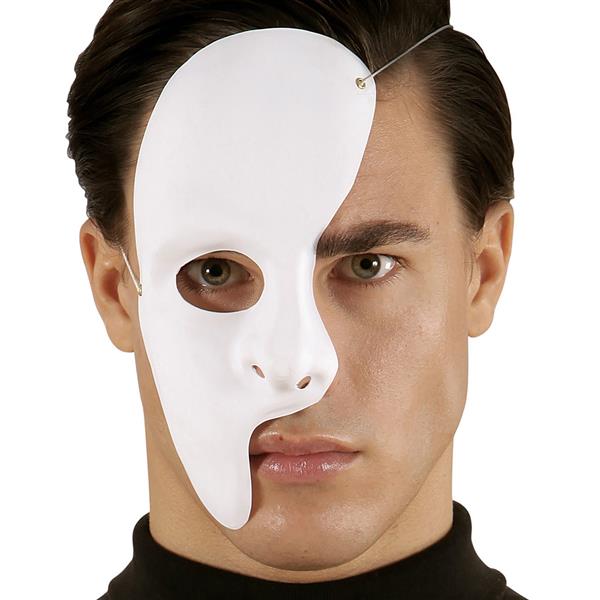 Grote foto halloween masker wit half verzamelen overige verzamelingen