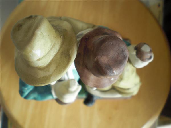 Grote foto leuk aardewerk beeld huis en inrichting kunst