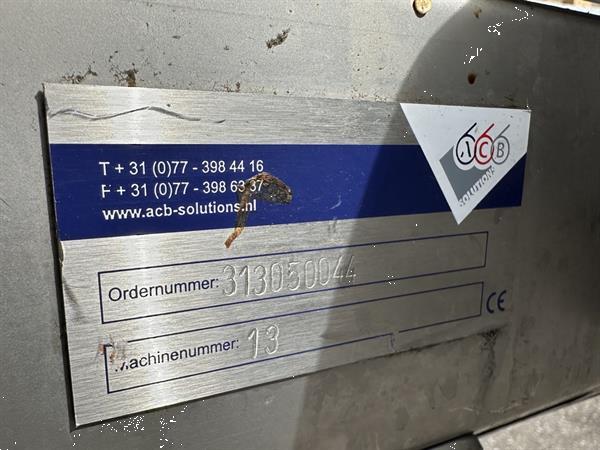 Grote foto acb roestvrij staal 210 x 50 cm agrarisch transportbanden