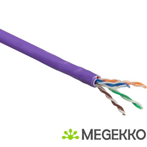 Grote foto act cat 6 u utp massieve installatiekabel zonder adersplitter lszh cpr euroclass dca 24awg viole computers en software netwerkkaarten routers en switches