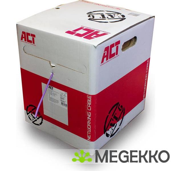 Grote foto act cat 6 u utp massieve installatiekabel zonder adersplitter lszh cpr euroclass dca 24awg viole computers en software netwerkkaarten routers en switches