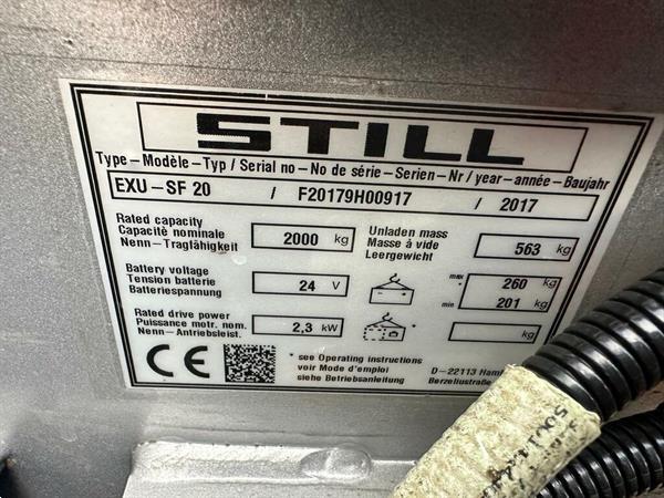 Grote foto vs 22384 elektrische palletwagen still exh sf20 bj2017 doe het zelf en verbouw hefwerktuigen
