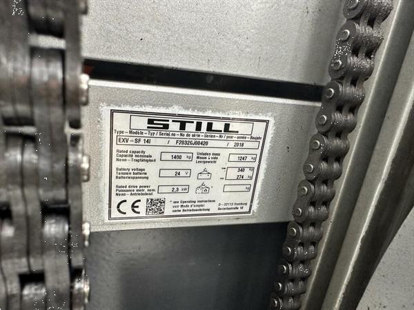 Grote foto vs 22389 elektrische triplex stapelaar still bj2018 5016mm initiele lift doe het zelf en verbouw hefwerktuigen