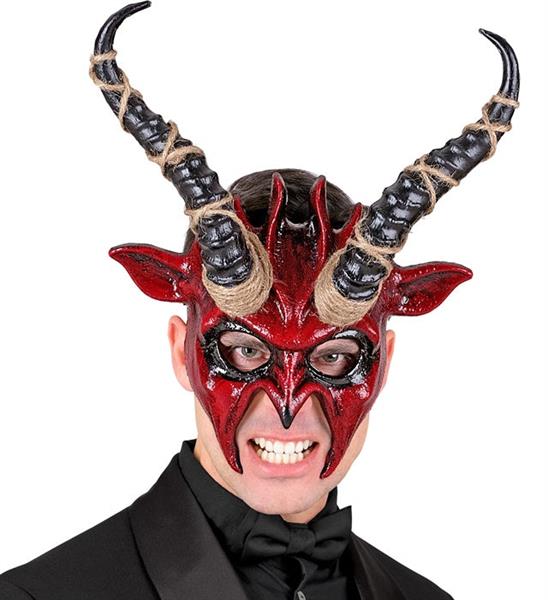 Grote foto halloween masker sjamaan duivel verzamelen overige verzamelingen