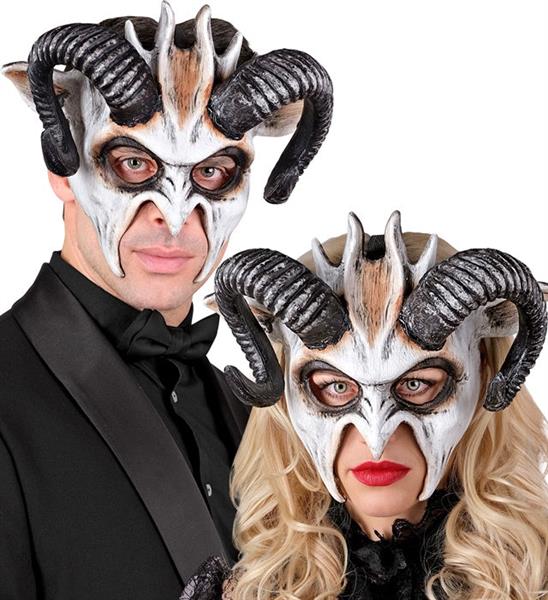 Grote foto halloween masker zwart wit bok verzamelen overige verzamelingen