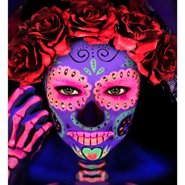 Grote foto neon roze schmink glow in the dark 30ml verzamelen overige verzamelingen