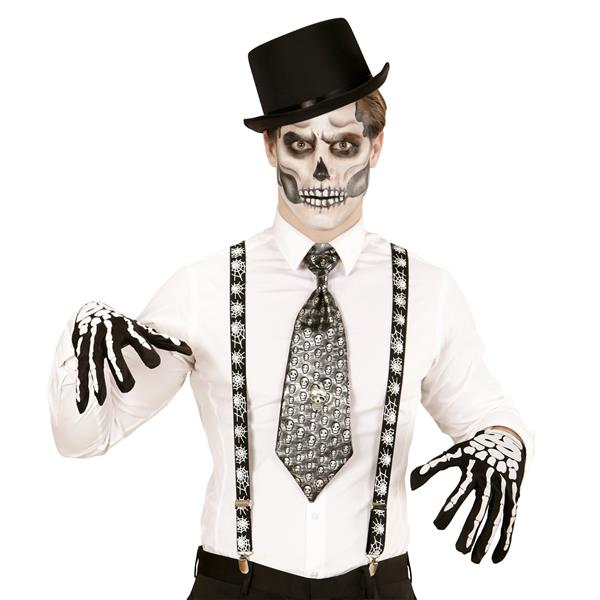 Grote foto halloween bretels spinnenweb verzamelen overige verzamelingen