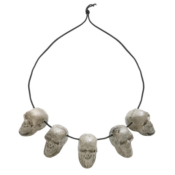 Grote foto halloween ketting zilver schedels verzamelen overige verzamelingen