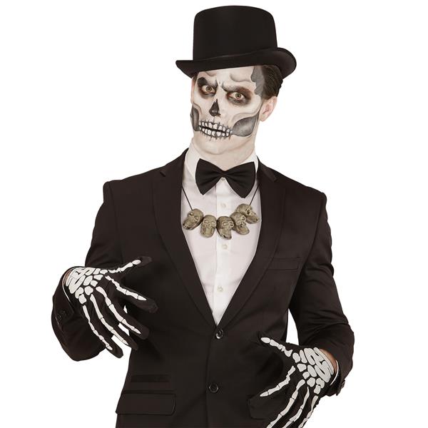 Grote foto halloween ketting zilver schedels verzamelen overige verzamelingen