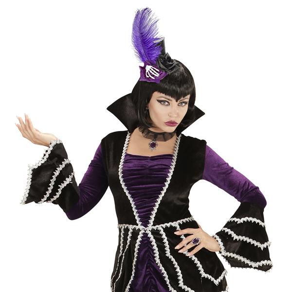 Grote foto halloween hoed paars mini skelet verzamelen overige verzamelingen