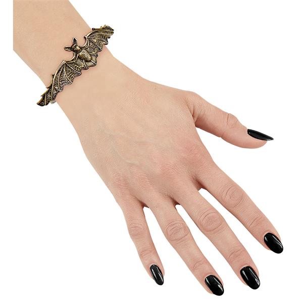Grote foto halloween armband goud vleermuis verzamelen overige verzamelingen