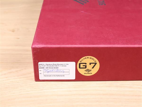 Grote foto siltech ruby mountain ii g7 royal signature highend silver gold audio power cable 1 0 metre audio tv en foto onderdelen en accessoires