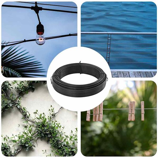 Grote foto vidaxl hek binddraad antraciet 80 m pvc tuin en terras hekken en schuttingen