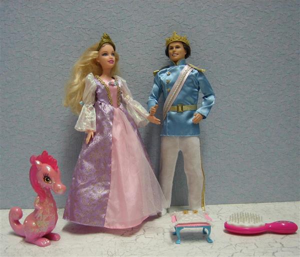 Grote foto ken fairy tale prince met rapunzel barbie pop186 kinderen en baby poppen