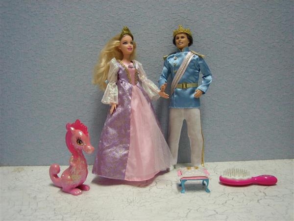 Grote foto ken fairy tale prince met rapunzel barbie pop186 kinderen en baby poppen
