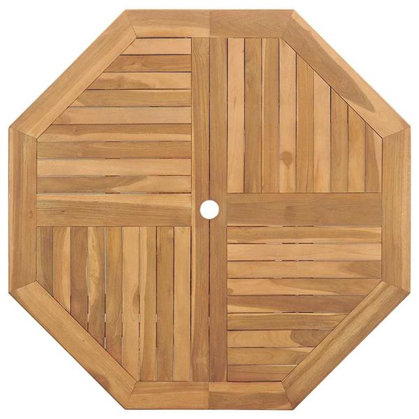 Grote foto vidaxl tuin eetset 5 pcs bruin massief teakhout tuin en terras tuinmeubelen