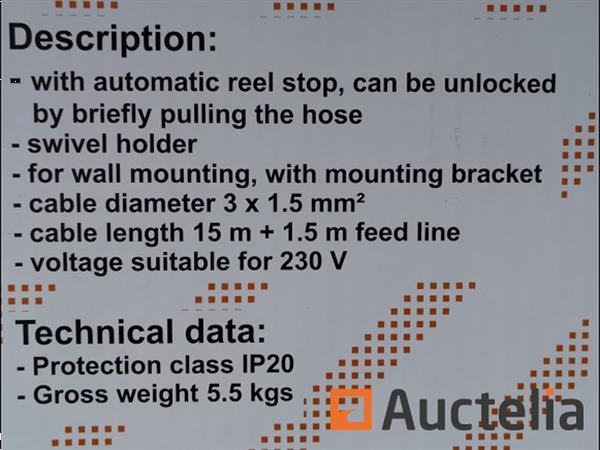Grote foto 010278 072 automatisch stroomkabelhaspel 15 meter doe het zelf en verbouw gereedschappen en machines