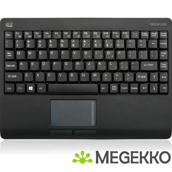 Grote foto adesso slimtouch 4110b toetsenbord draadloos zwart computers en software toetsenborden