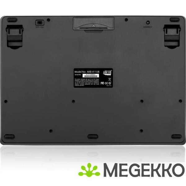 Grote foto adesso slimtouch 4110b toetsenbord draadloos zwart computers en software toetsenborden