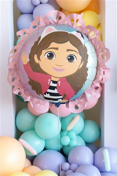Grote foto gabby dollhouse folie ballon met ruffle 52x52 cm verzamelen overige verzamelingen