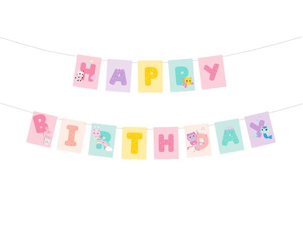 Grote foto letterslinger happy birthday gabby dollhouse 180 x 15 cm verzamelen overige verzamelingen