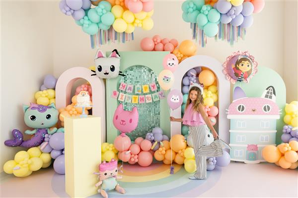 Grote foto letterslinger happy birthday gabby dollhouse 180 x 15 cm verzamelen overige verzamelingen
