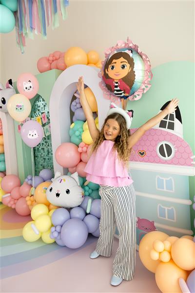 Grote foto gabby dollhouse folie ballon met ruffle 52x52 cm verzamelen overige verzamelingen